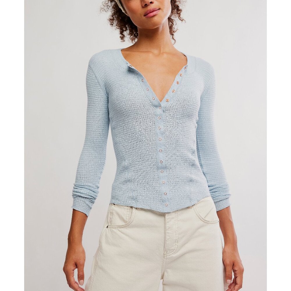🆕 FREE PEOPLE Going Places Cardi / Pearl Blue